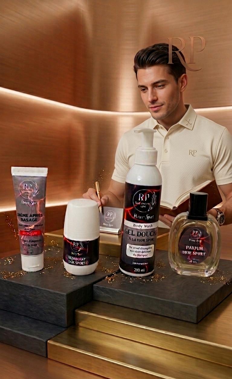 Pack power sport: Parfum 50ml, crème après rasage spf 30, gel douche 200ml, stick deodorant sans alimunim